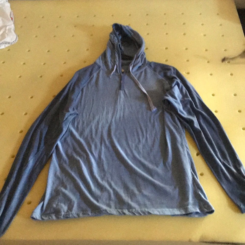 Navy Longsleeve w/ buttons and hood